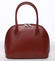Elegantná dámska kožená kabelka červená - ItalY Angeza