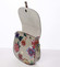 Dámska originálna kožená crossbody kabelka kvetinová taupe - ItalY Latifa