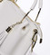 Exkluzívna dámska kožená kabelka biela - ItalY Maarj