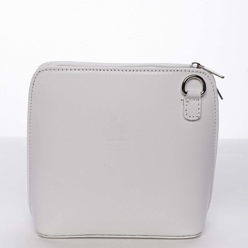 Dámska kožená crossbody kabelka biela - ItalY Hannah