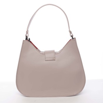 Luxusná dámska kožená kabelka staroružová - ItalY Fatima