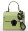 Exkluzívna módna dámska kožená kabelka zelená - ItalY Bianka