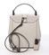 Dámsky originálny kožený béžový batôžtek kabelka - ItalY Acnes
