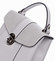 Dámsky originálny kožený biely batôžtek kabelka - ItalY Acnes