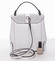 Dámsky originálny kožený biely batôžtek kabelka - ItalY Acnes