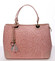 Originálna dámska kožená kabelka ružová - ItalY Mattie