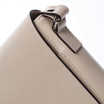 Pánska luxusná kožená taška cez plece béžová - ItalY Crosby