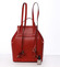 Luxusný dámsky batoh červený kožený - ItalY Adelpha