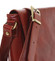 Väčšia pracovná kožená taška červená - ItalY Equado Achilles