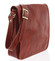 Pánska luxusná kožená taška cez plece červená - ItalY Jamar