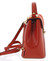 Dámsky originálny kožený červený batôžtek kabelka - ItalY Acnes
