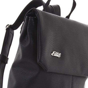 Väčšia mäkký dámsky moderný čierny batoh - Ellis Elizabeth JR