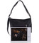 Módna dámska kabelka batoh čierna so vzorom - Ellis Patrik