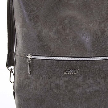 Módna dámska kabelka batoh sivá so vzorom - Ellis Patrik