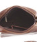 Hnedá luxusná pánska kožená crossbody taška - SendiDesign Khalil