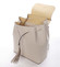 Luxusný dámsky batoh svetlobéžový kožený - ItalY Adelpha