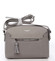 Malá šedá elegantná crossbody kabelka - David Jones Sheer