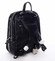 Mäkký moderný mestský batoh kabelka čierny - David Jones Mehran