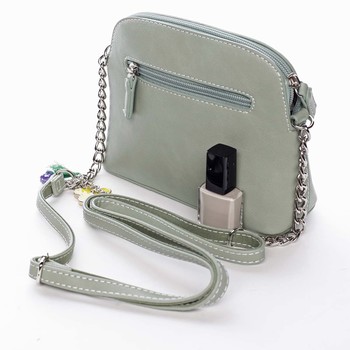 Malá elegantná crossbody kabelka svetlozelená - David Jones Trina