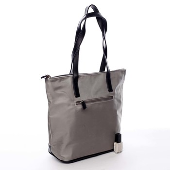 Stredne veľká dámska kabelka cez rameno šedá - David Jones Gisa