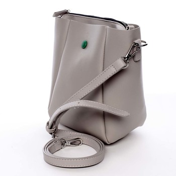 Módna malá béžovosivá crossbody kabelka - David Jones Raline