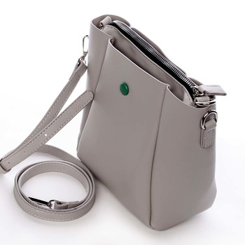 Módna malá béžovosivá crossbody kabelka - David Jones Raline