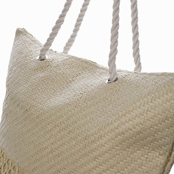 Luxusná plážová taška béžová - Delami Straw