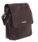 Módna pánska kožená taška cez plece hnedá - SendiDesign Sage