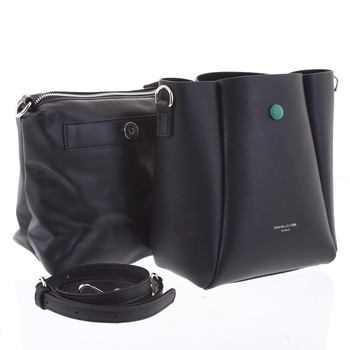 Módna malá béžovosivá crossbody kabelka - David Jones Raline