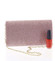 Luxusná trblietavá listová kabelka růžová - Michelle Moon Lolli