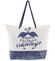 Originálna plážová modro-béžová taška - Delami Flamingo New