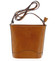 Koňaková kožená crossbody kabelka ItalY Bryana Dark