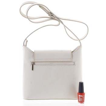 Dámska kožená crossbody kabelka béžová - ItalY Misty Light