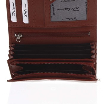 Dámska kožená peňaženka červená - Delami Wandy