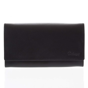 Dámska kožená peňaženka čierna - Delami Shelby