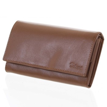 Dámska kožená peňaženka svetlo hnedá - Delami Shelby