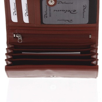 Dámska kožená peňaženka červená - Delami Shelby