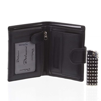 Pánska kožená peňaženka čierna - Delami Armando