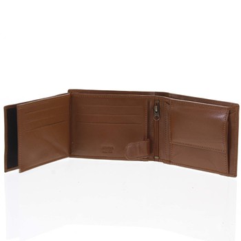Pánska kožená peňaženka koňaková - Delami Francisco