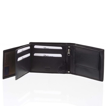 Pánska kožená peňaženka čierna - Delami Francisco