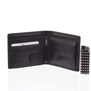 Pánska kožená peňaženka čierna - Delami Ilidio