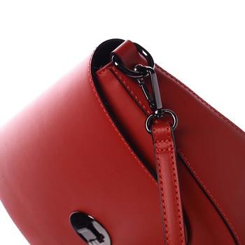 Dámska kožená kabelka červená - ItalY Agustina
