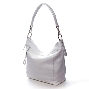 Dámska kožená kabelka biela - ItalY Djanina