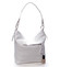 Dámska kožená kabelka biela - ItalY Djanina