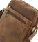 Pánska kožená crossbody taška taupe - WILD Abilio