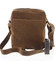 Pánska kožená crossbody taška taupe - WILD Abilio