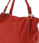 Veľká dámska kabelka cez plece červená - Dudlin Weza