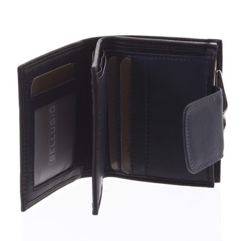 Dámska kožená peňaženka malá čierno modrá - Bellugio Gredel
