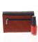 Dámska kožená peňaženka červeno čierna - Bellugio Averi