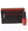 Dámska kožená peňaženka čierno červená - Bellugio Averi